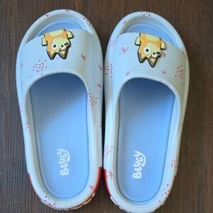 NWOT Bluey Light Blue Slip-On Shoes